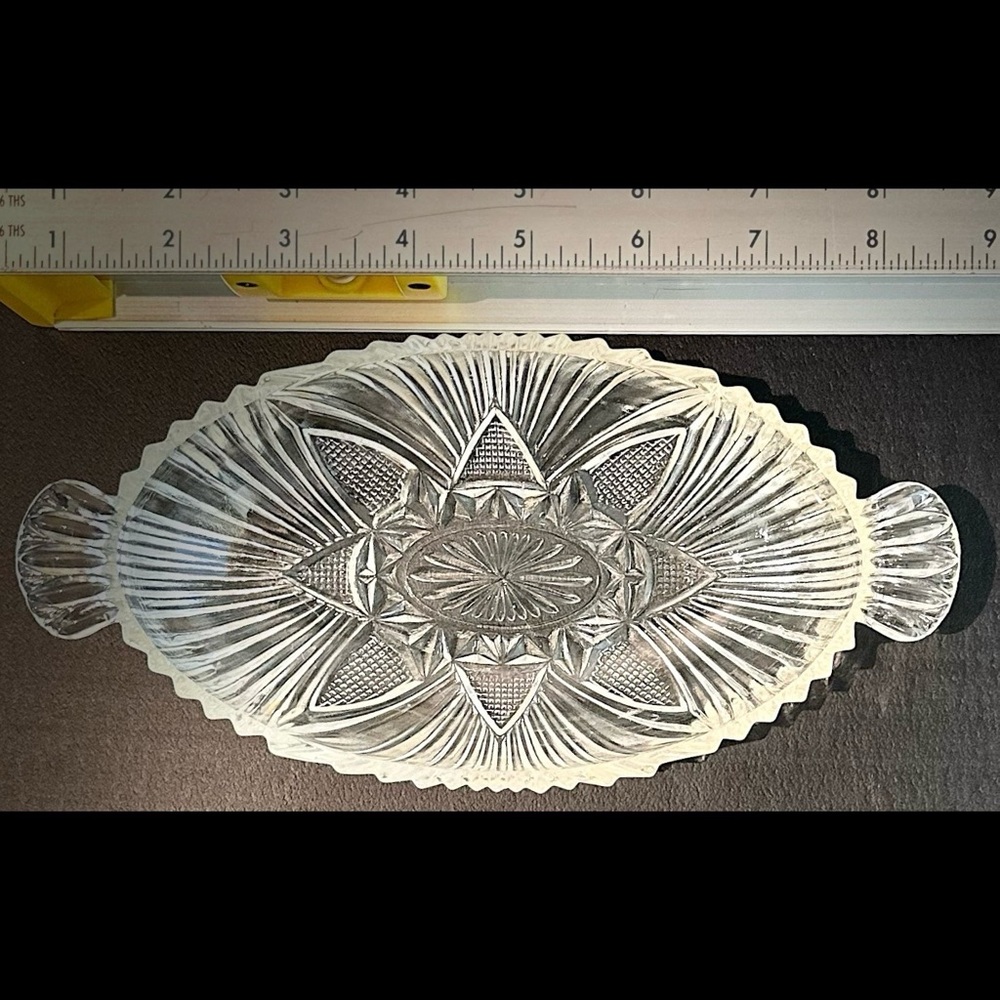 Vintage Hazel- Atlas oval relish dish